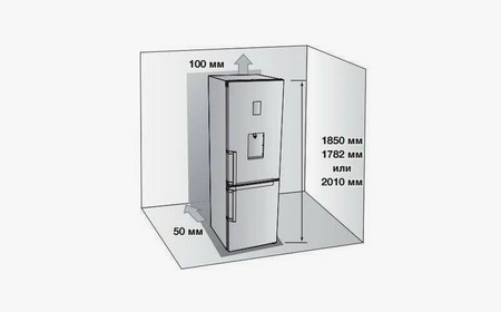Установка холодильника
